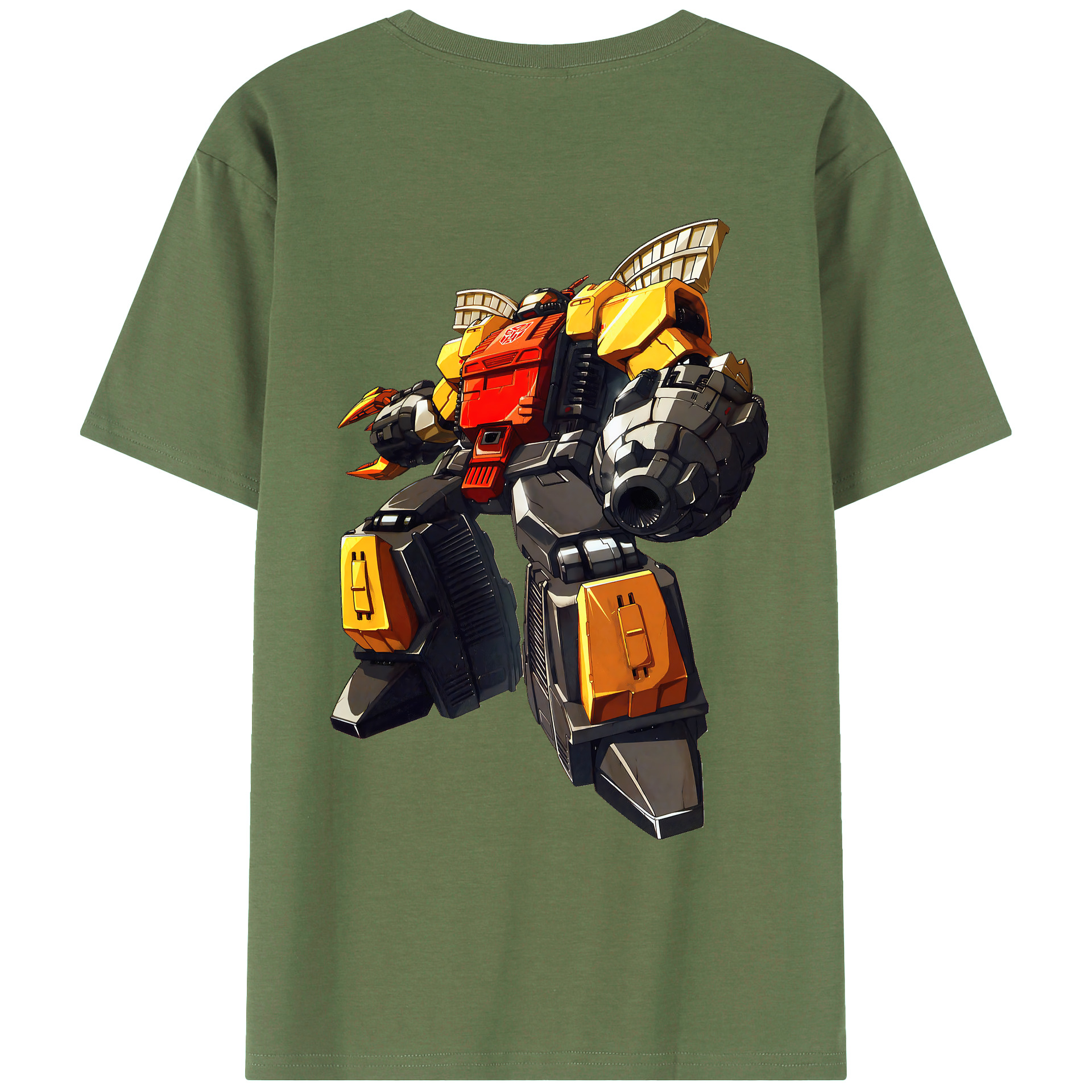 （画像用） Transformers トランスフォーマー 綿100％ メンズ半袖Tシャツ（バックプリント） 通気性